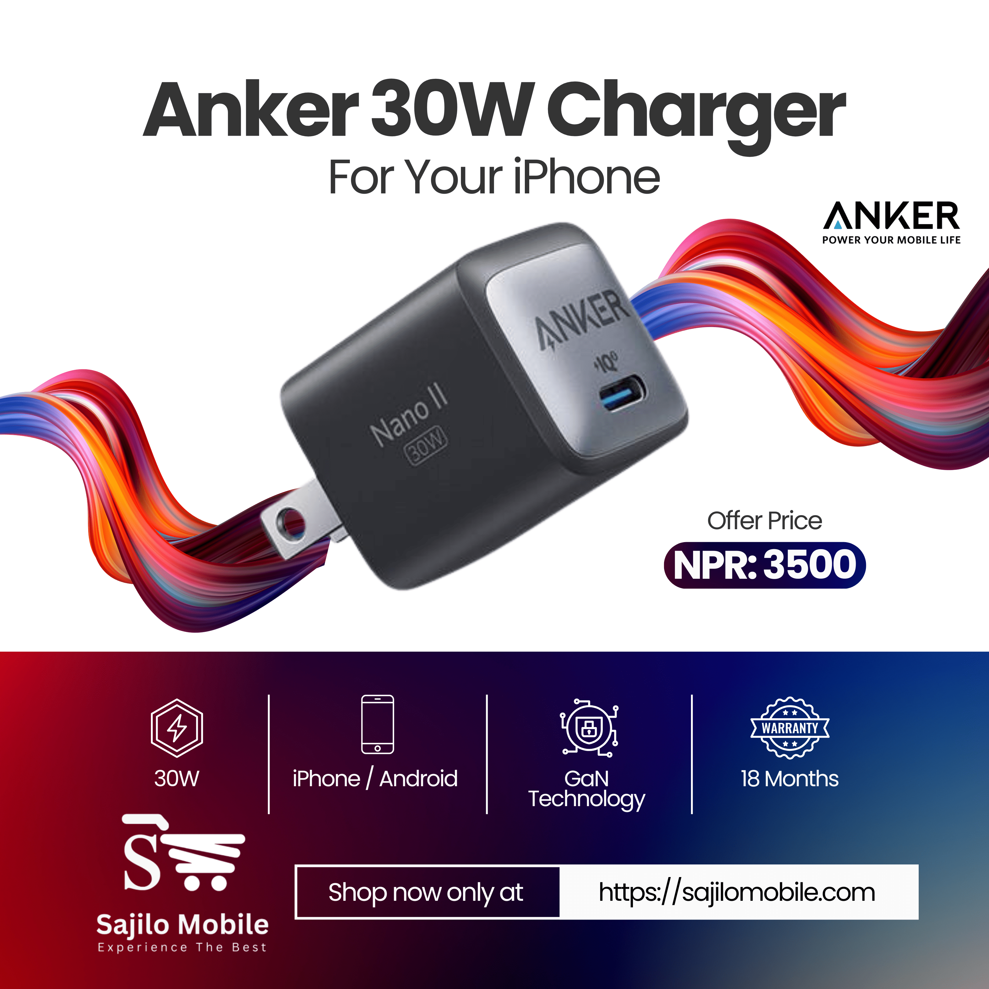  Anker 30W Charger